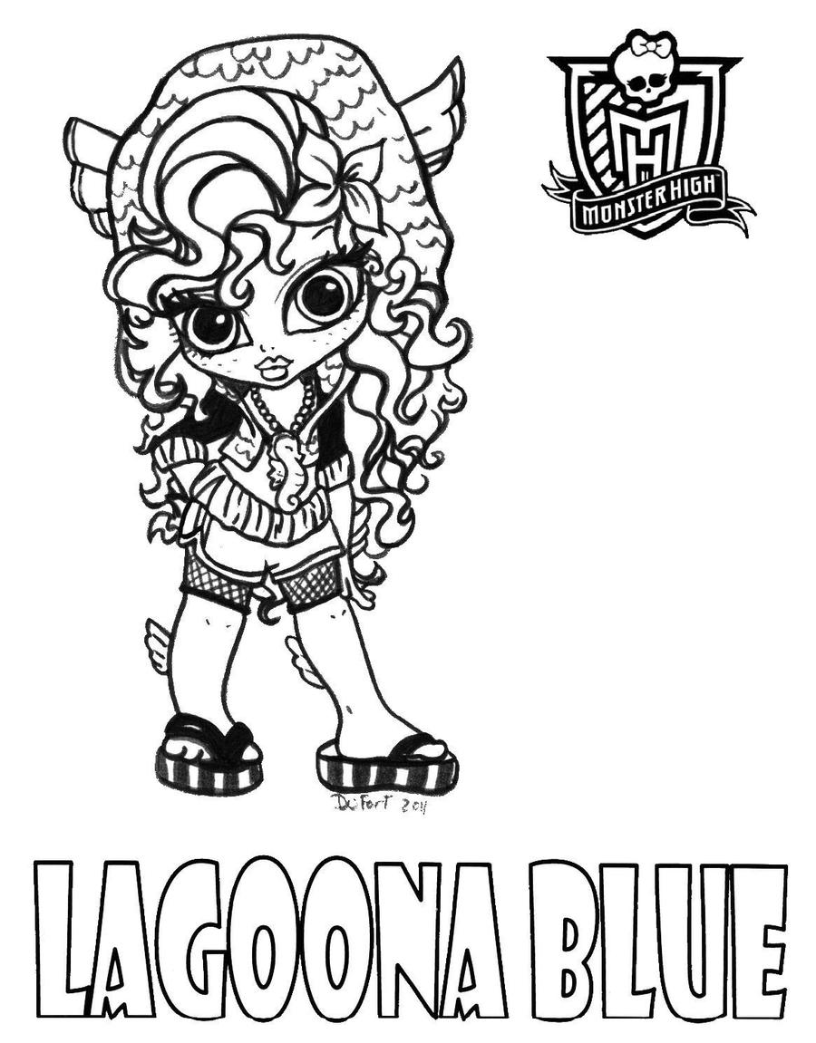 face portrait of lagoona blue coloring pages - photo #27