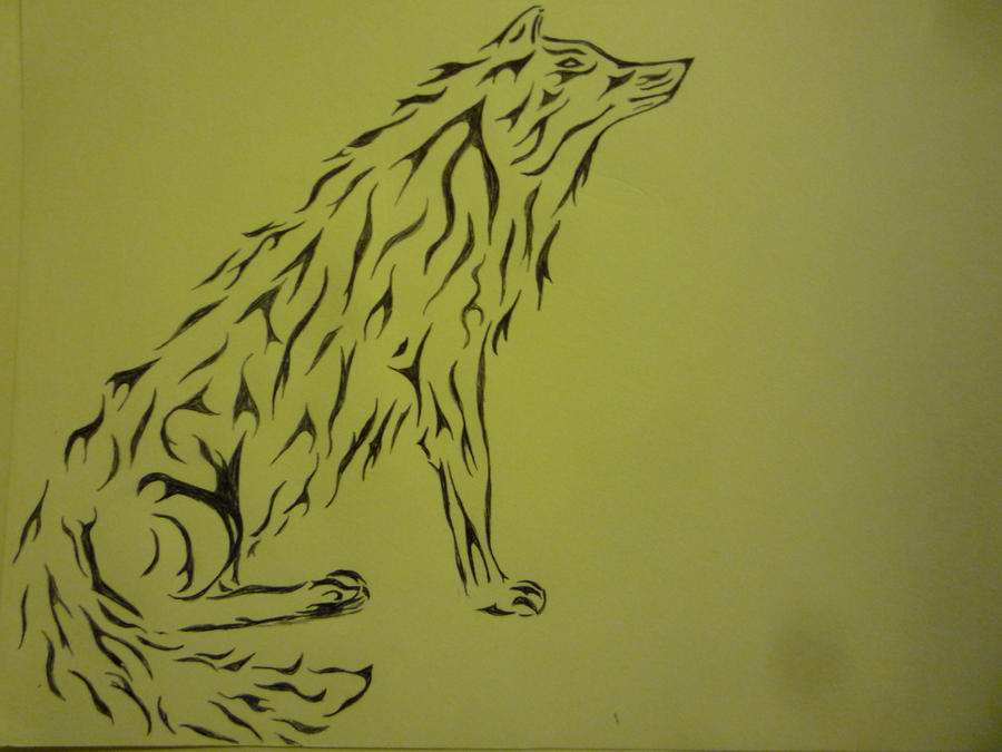 Full Body Tribal wolf by WolfBaltoDog on deviantART