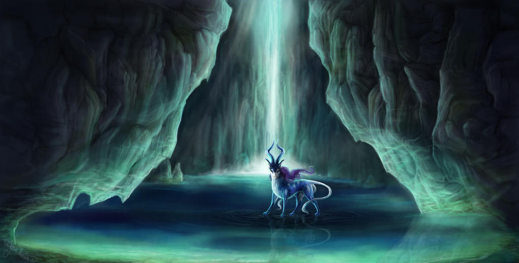 suicune__s_crystal_lake_by_leashe-d463lkn