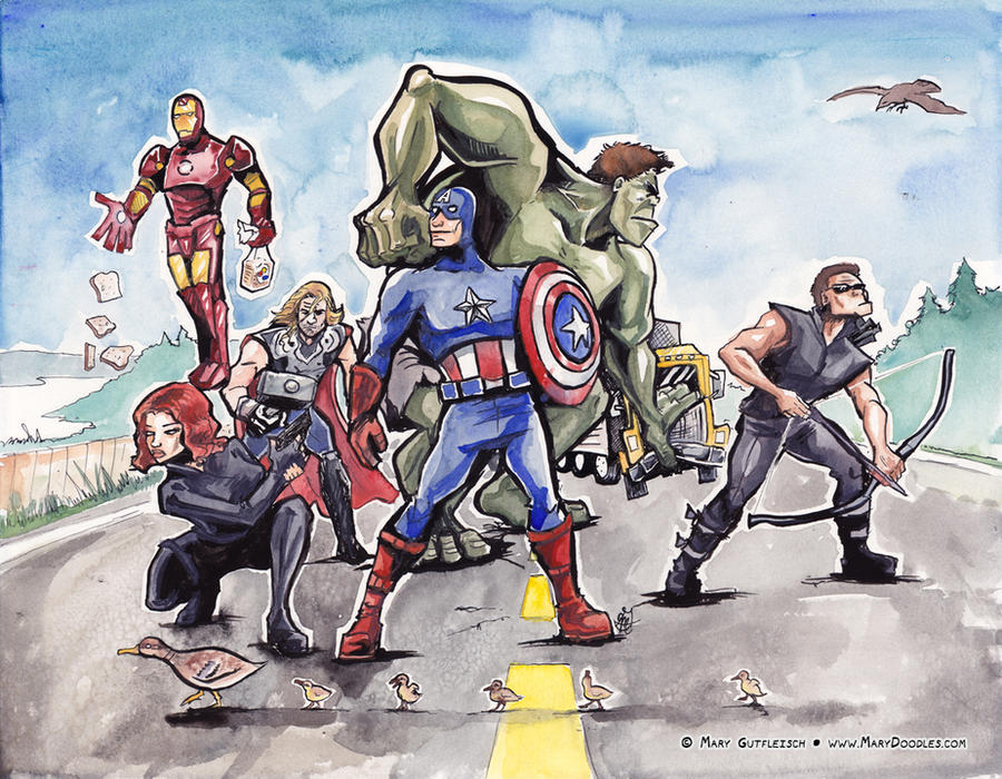 Avengers Fan Art! by MaryDoodles