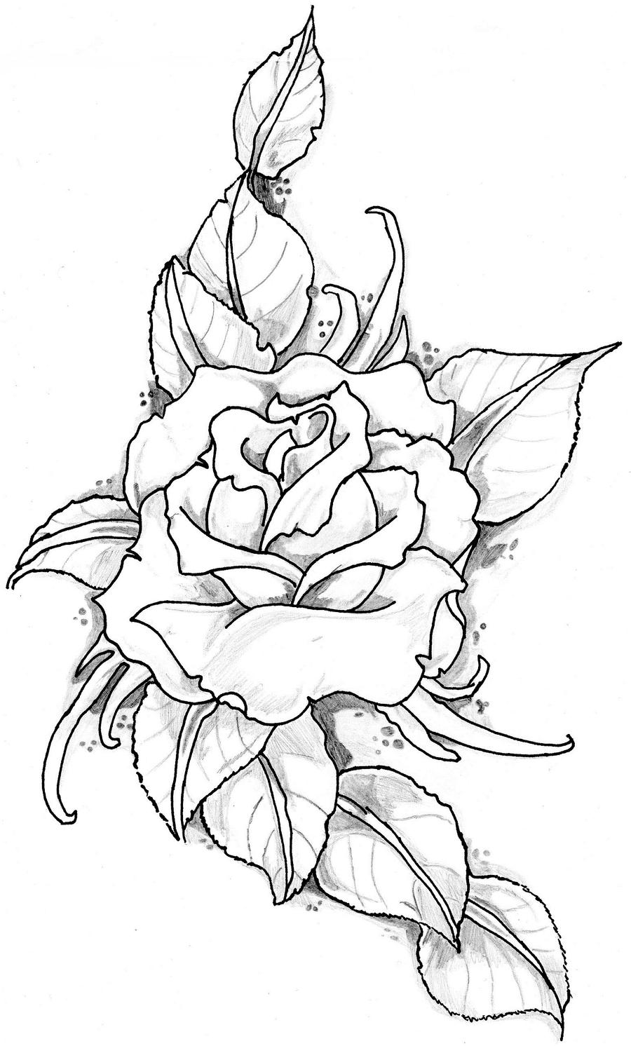 Rose Tattoo Image by ElTattooArtist on DeviantArt