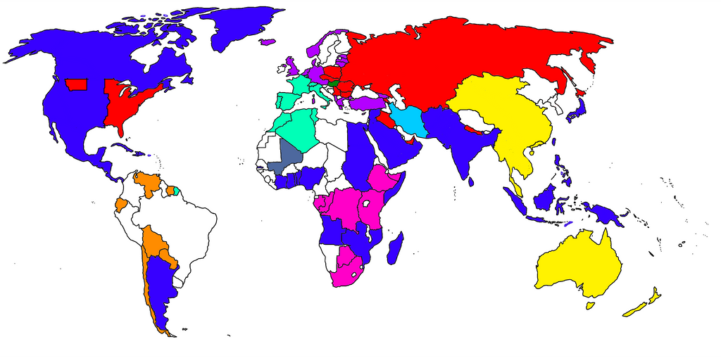 Cold War Map by hailmotherpoland