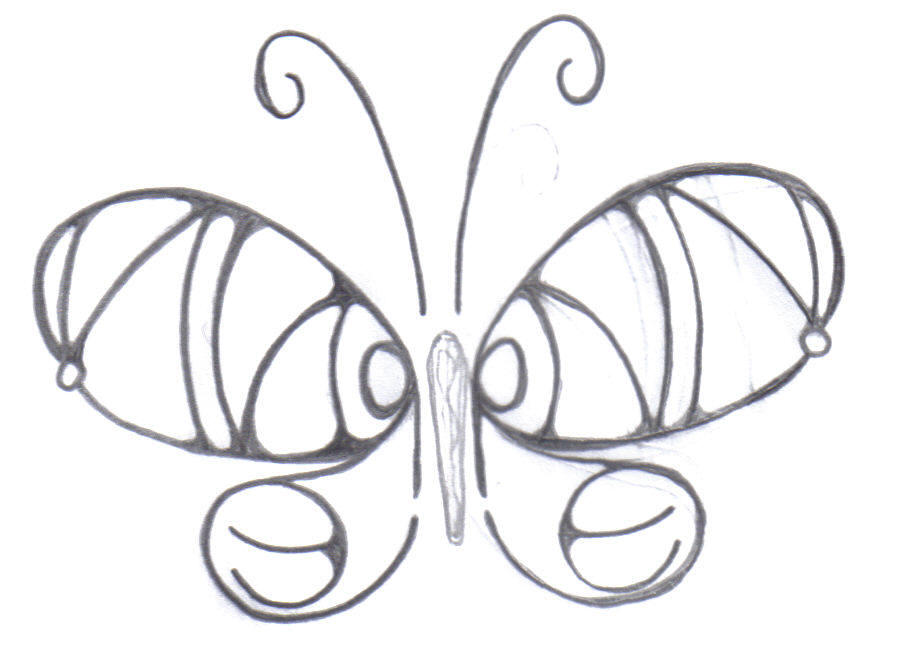 round sinner butterfly - butterfly tattoo