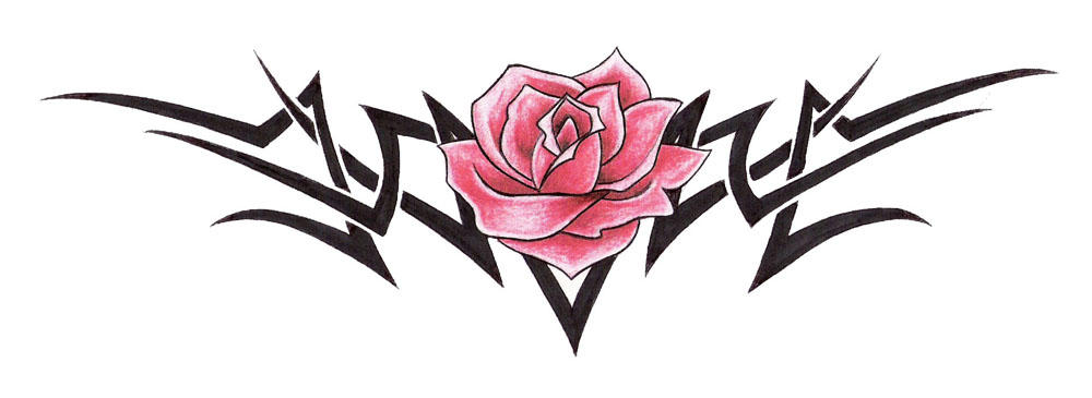 rose tribal | Flower Tattoo