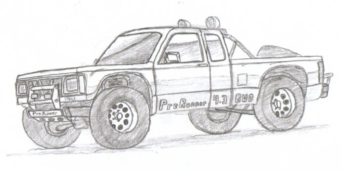 Ford bronco 2 lineart #3