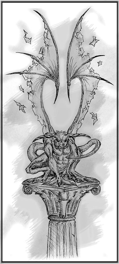 Gargoyle Drawing by masda on deviantART