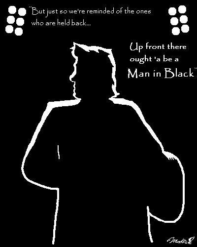Johnny Cash Silhouette by *cheddarpaladin on deviantART