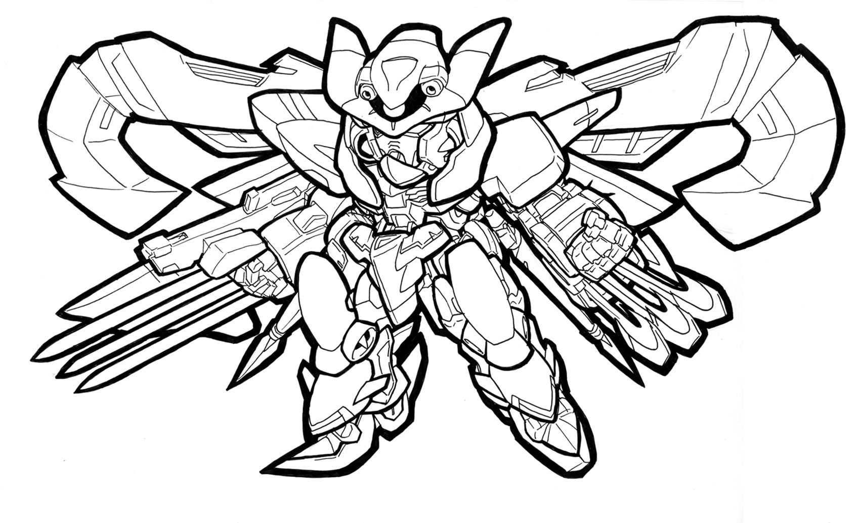 g gundam coloring pages - photo #39