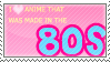 80s Anime stamp by Miho-Nosaka-stamps