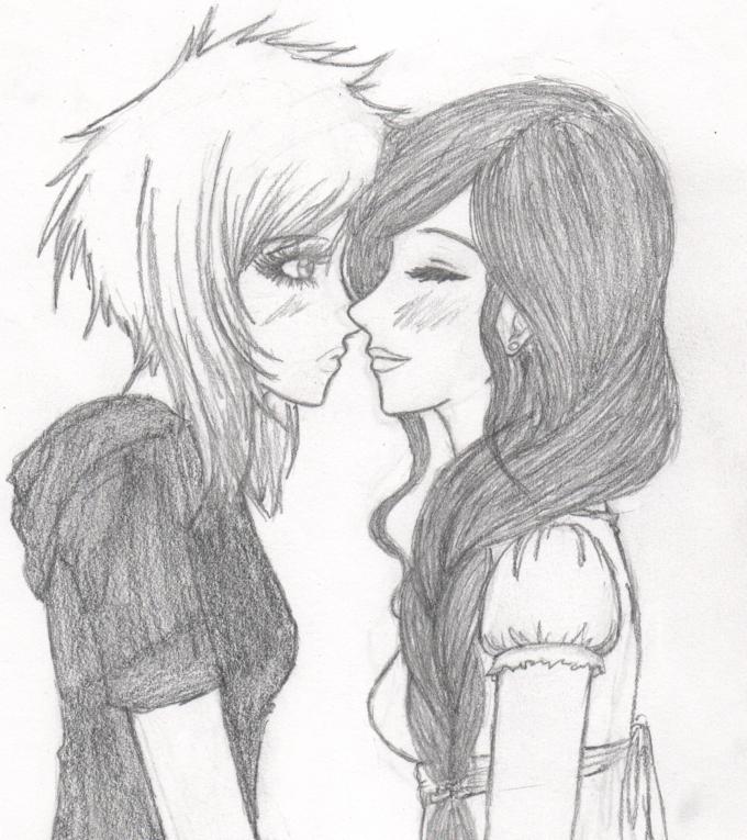 Soft Lip Horror: Kiss Me? by CryingDresdenDoll on DeviantArt
 Kiss Drawing Simple