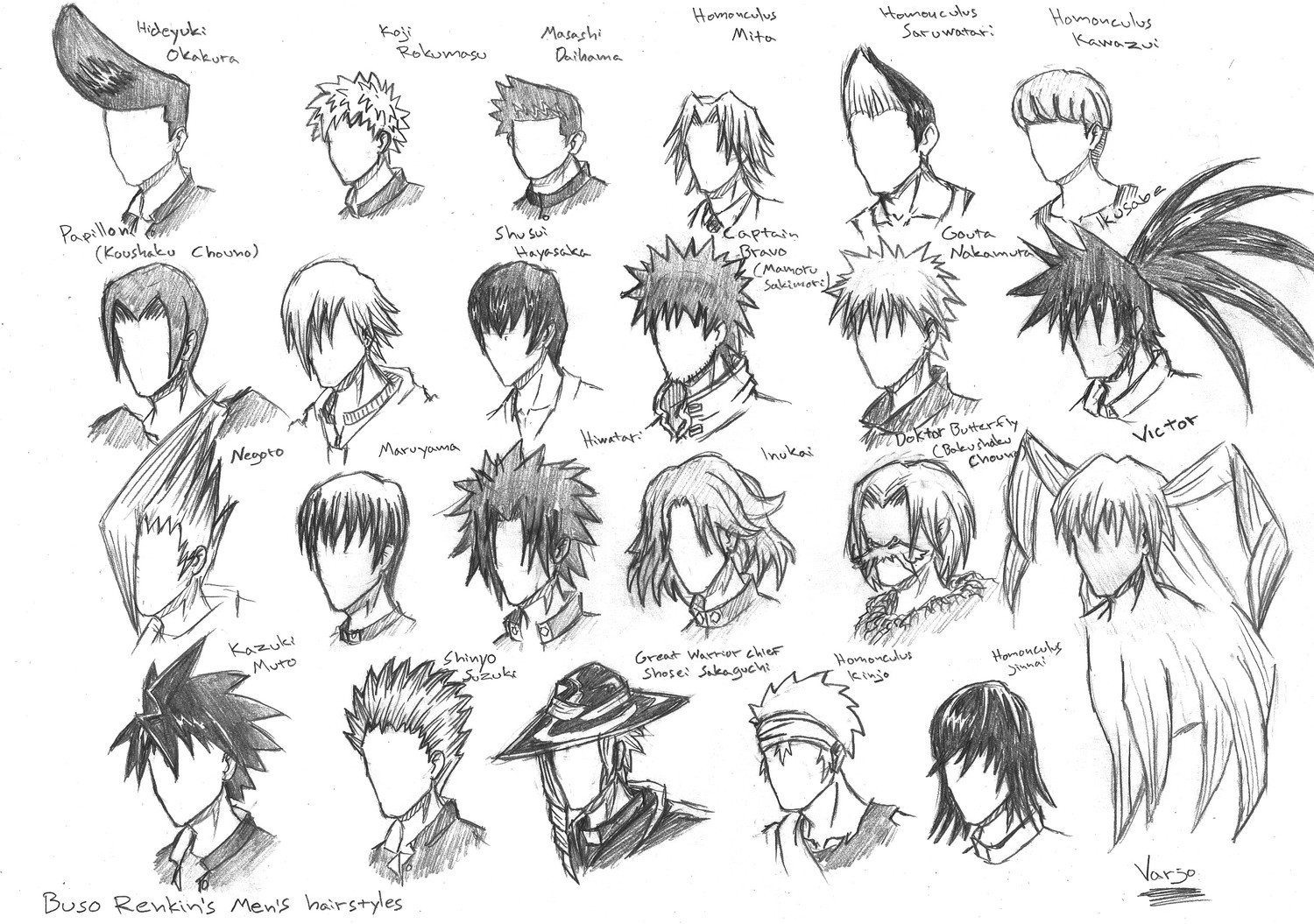 Anime Hairstyles Male #1