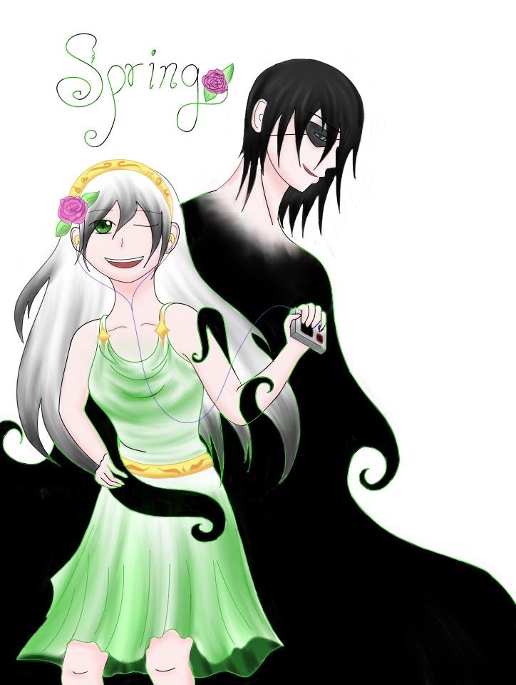 Hades and Persephone by shadowhood100 on deviantART Persephone And Hades Anime