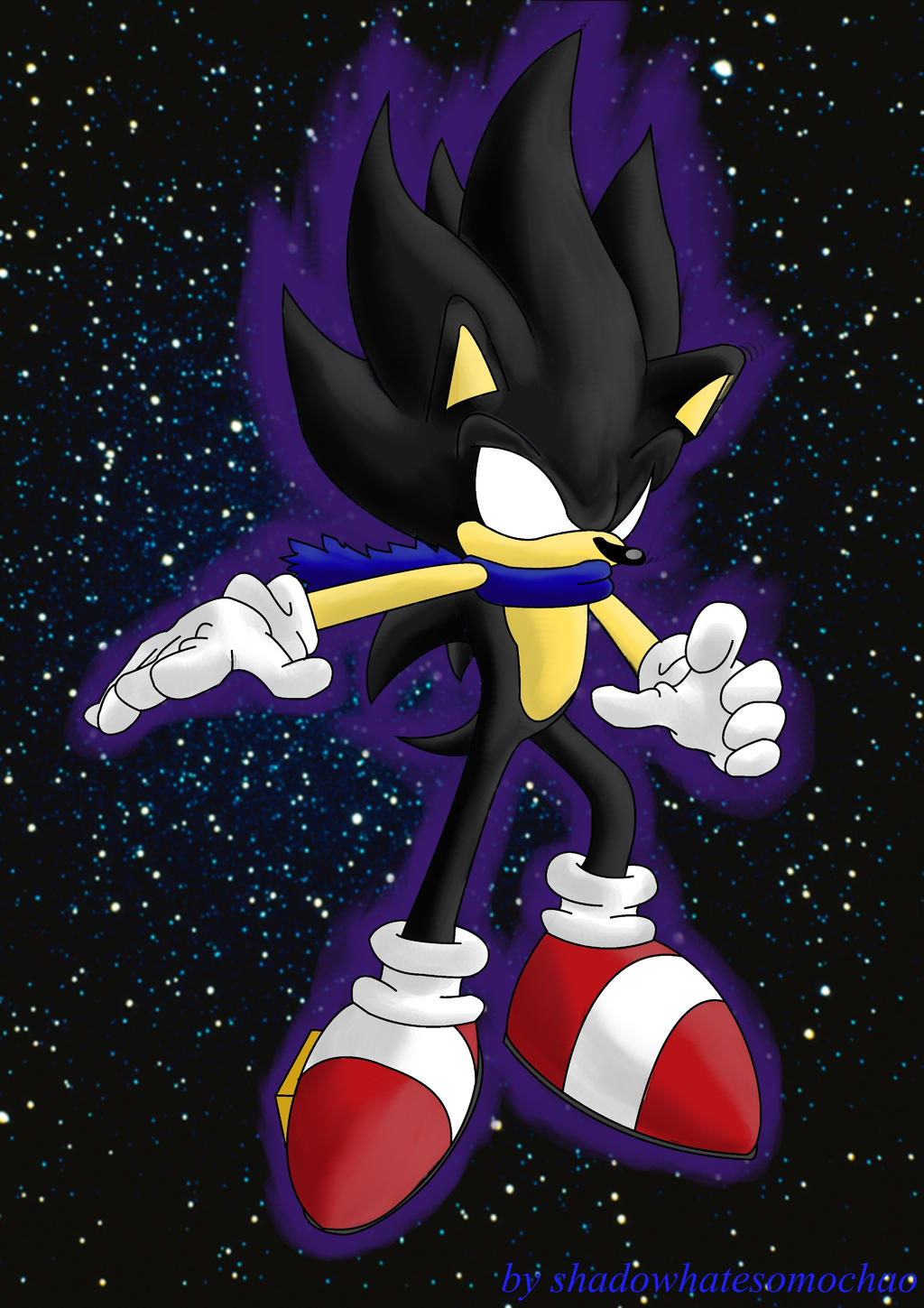 Dark Super Sonic by shadowhatesomochao on DeviantArt