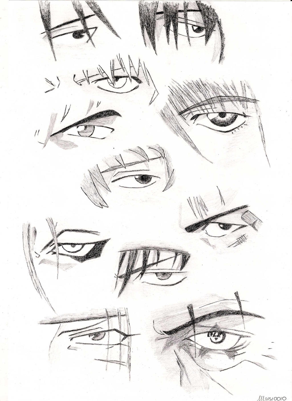 Male characters' anime eyes by Marivel87 on DeviantArt