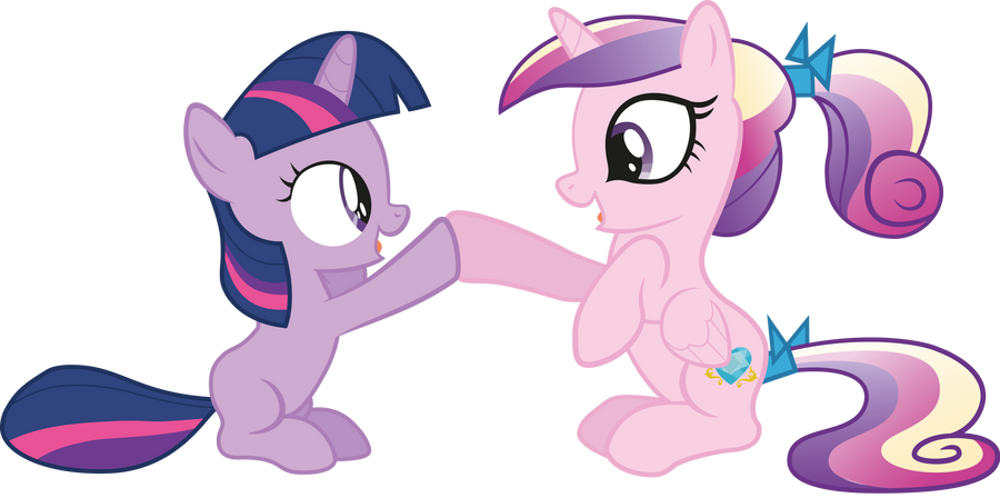 [Obrázek: twily_and_cadance___clap_your_hooves___b...55hca2.png]