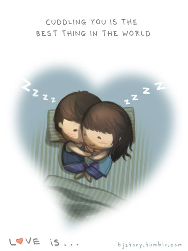 спать обнявшись вместе с любимым