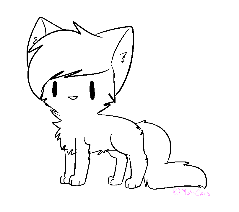 chibi cat lines !FREE TO USE! by Miss-Claris on DeviantArt
 Warrior Cat Chibi