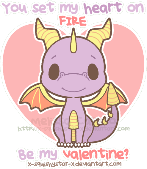 Squishy Spyro: Be my Valentine? by x-SquishyStar-x