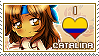 APHxOC: Catalina (Colombia) Fan Stamp by ChokorettoMilkku