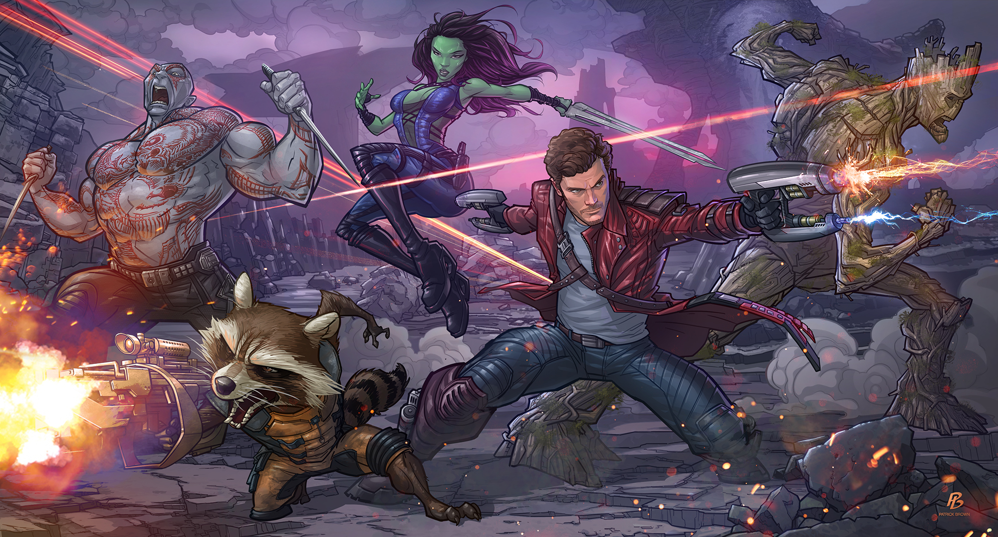 Guardians of the Galaxy by P. Brown