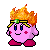 Fire Kirby by Jackaloops