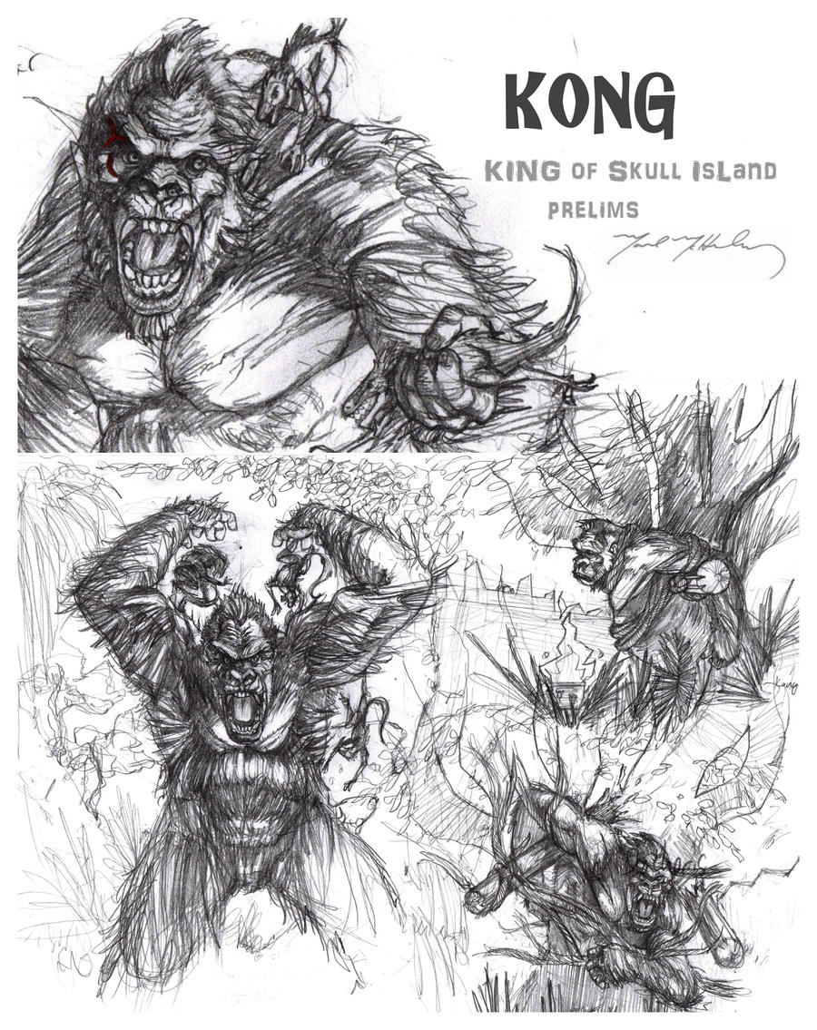 King Kong Skull Island Prelims by markmchaley on DeviantArt