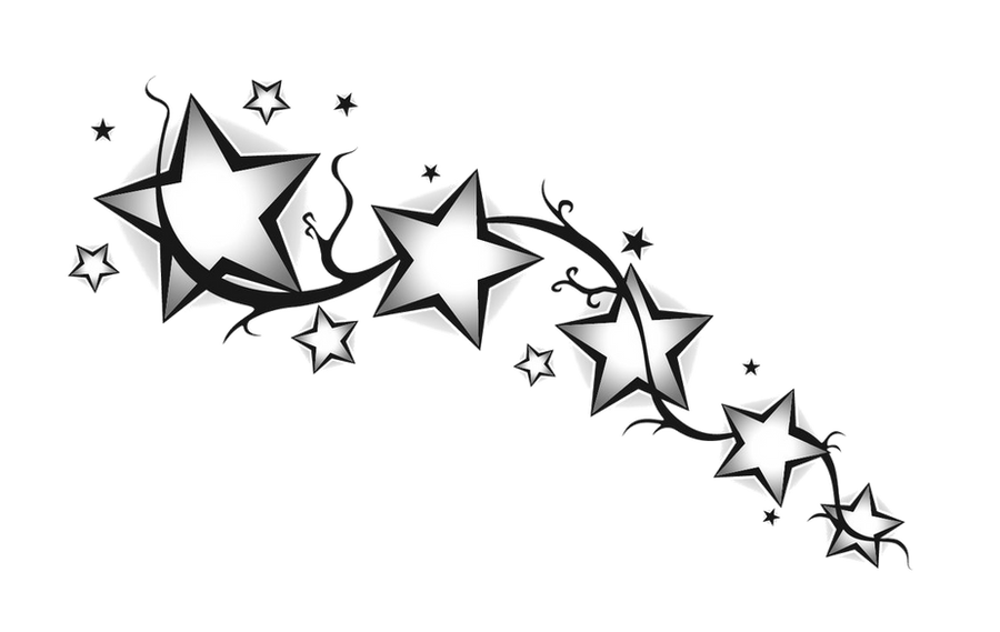 Star divider Black White by ToxiceStea on DeviantArt