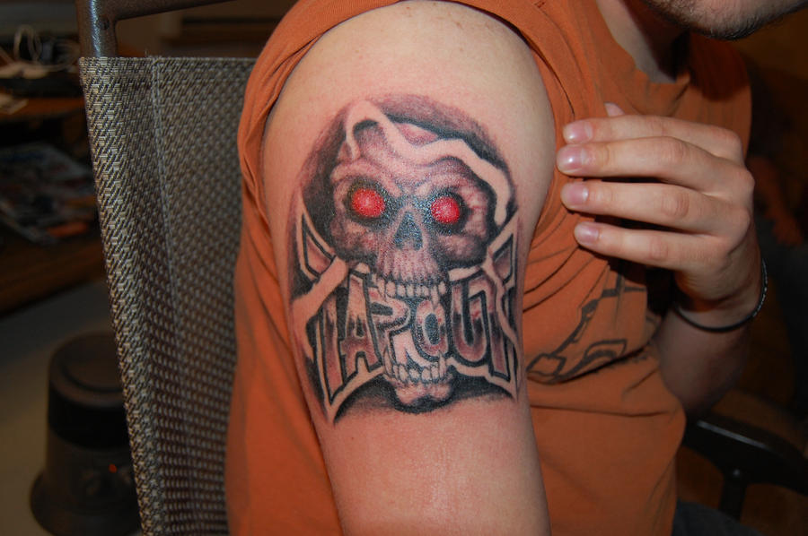tapout skull tattoo by tattoosbyjon on DeviantArt