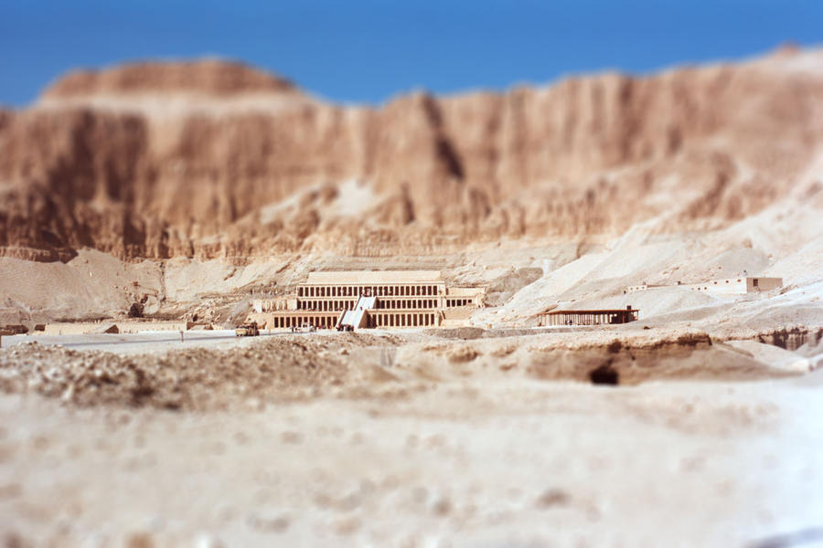 Tilt-shift: Queen Hatshepsut's Tomb by honouraryweasley on ...