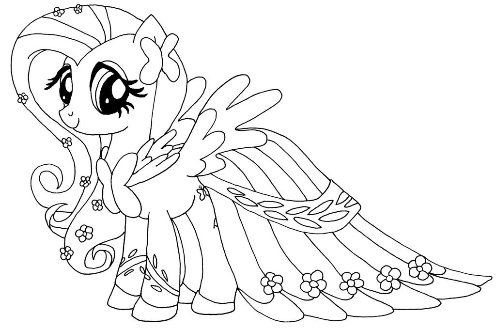 My Little Pony Fluttershy Coloring Pages Coloring Pages