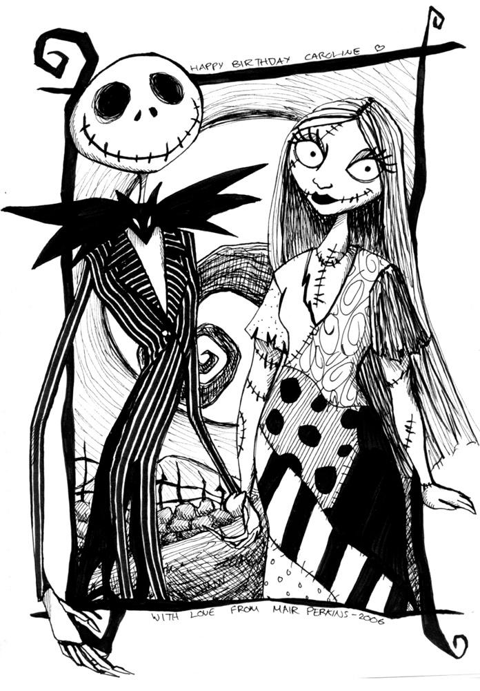 jack the nightmare before christmas coloring pages - photo #43