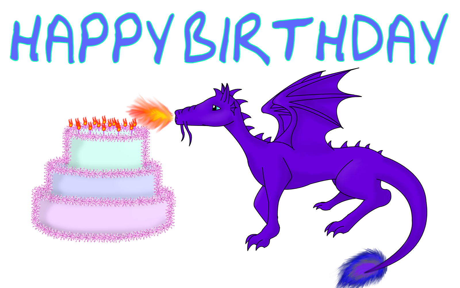 Dragon Birthday Cards Printable - Printable Word Searches